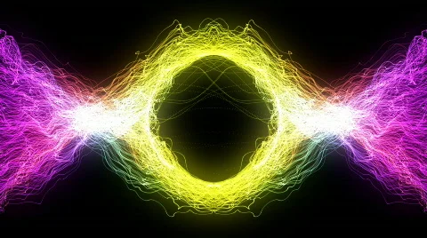 Glowing Light Strings Stock-Footage 114952