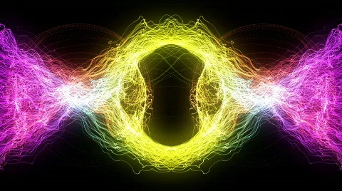 Glowing Light Strings Stock Footage