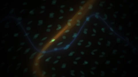 Glowing Light Trails in Dark Space. Stock Footage 336235556