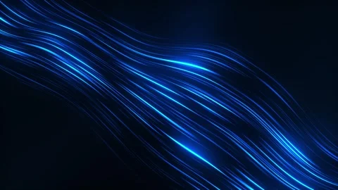 Glowing light trails in motion loop animated Stock Footage 321749277