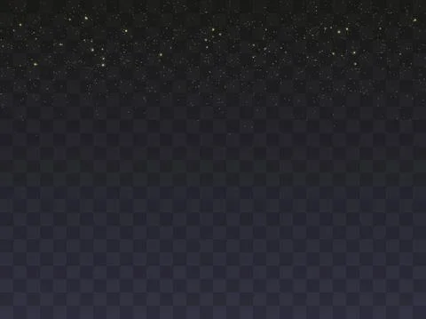 Glowing light on a transparent background. Glowing particles, magic glow. Spa Stock Illustration