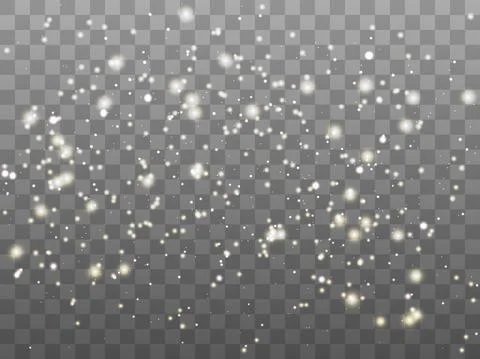 Glowing light on a transparent background. Glowing particles, magic glow. Spa Stock Illustration