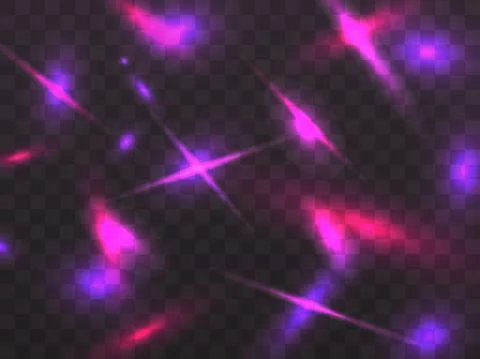 Glowing light on a transparent background. Glowing particles, magic glow. Spa Stock Illustration
