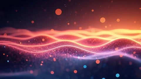 Glowing Light Wave Abstract Motion Animation in 4K Stock Footage 310732727