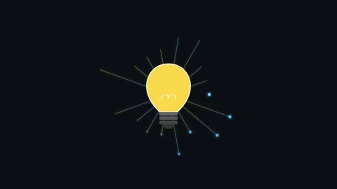 Glowing Lightbulb Animation with Expanding Neural Network and Interconnecte.. Stock-Footage 345982234