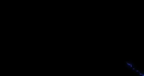Glowing lightning bolt animation with realistic electric discharge, Strong thund Vídeo Stock 347673598