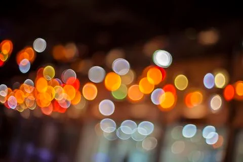 Glowing lights background with bokeh 写真素材
