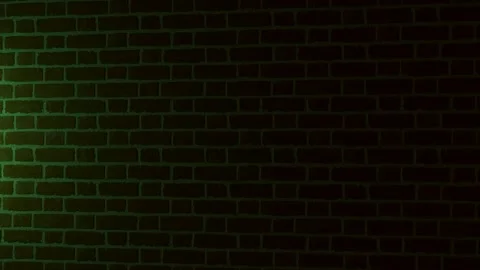 Glowing Lights on Brick Wall Stock Footage 320076499