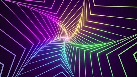 Glowing Lights Colorful Stargate Loop Background 4K Quality Stock-Footage 278719946