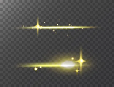 Glowing lights effect vector stars effect glow blur stars isolated on dark Stockillustratie