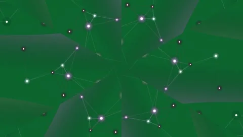 Glowing Lights on Green Background Animation. Stock Footage 329426235