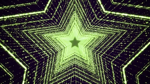 Glowing Lights Green Stargate Loop Background 4K Stock Footage 278718514