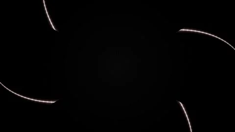 Glowing Lights Moving in Dark Space. Stock Footage 331488451