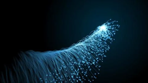 Glowing line Stock Illustration