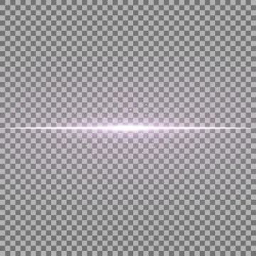 Glowing line with sparks, light effect, purple color Stock Illustration