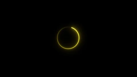 Glowing line web neon circle pattern.Abstract glowing neon circle frame. Ab.. Stock Footage 332583100