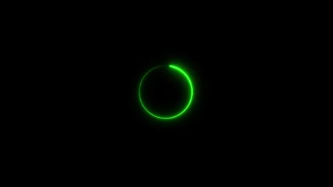 Glowing line web neon circle pattern.Abstract glowing neon circle frame. Ab.. Stock Footage 332583110
