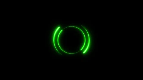 Glowing line web neon circle pattern.Abstract glowing neon circle frame. Ab.. Stock Footage 332583127