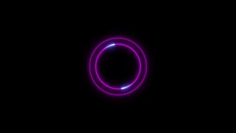 Glowing line web neon circle pattern.Abstract glowing neon circle frame. Ab.. Video stock 332583129