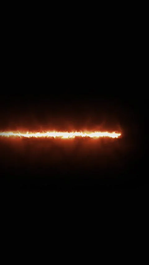 A glowing linear light streak against a dark background. Light streak conce.. Stock Footage 346048055