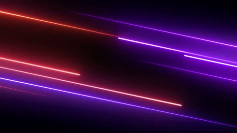 Glowing lines, abstract animation Stock Footage 138534079