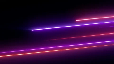 Glowing lines, abstract animation Stock Footage 138600112