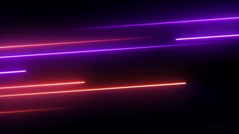 Glowing lines, abstract animation Stock Footage 138600174