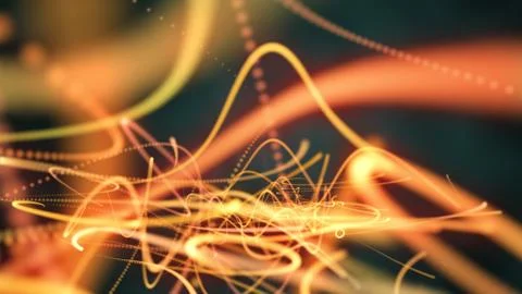 Glowing lines abstract Stock Illustration