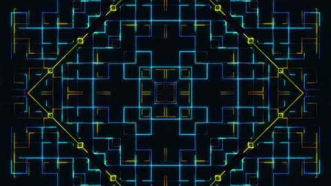 Glowing Lines And Dark Background  Video stock 247767042