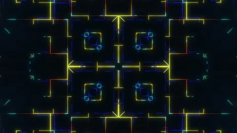 Glowing Lines And Dark Background  Video stock 247768113