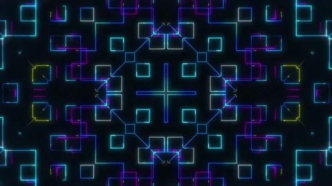 Glowing Lines And Dark Background  Video stock 247770313