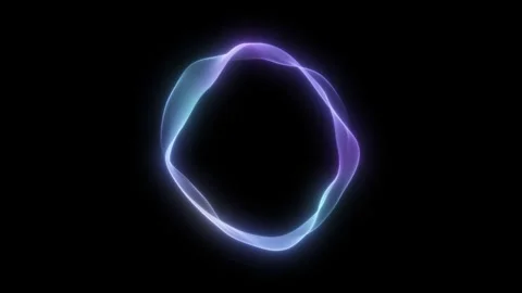 Glowing Lines Animation. Technology Gradient Wave. AI Audio Voice Spectrum. 4K Stock Footage 298597552