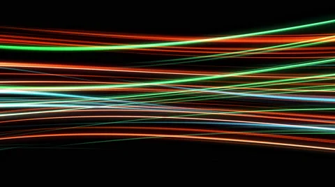Glowing lines on black background Stock Footage 59560050