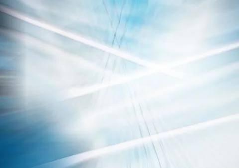 Glowing lines in a blue abstract background. Stock Photos