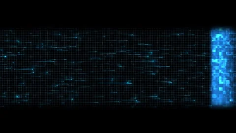 Glowing lines code data flowing futuristic interface high tech backdrop for Stock Footage 313990882