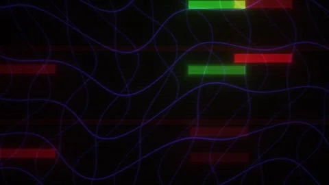 Glowing lines on dark background. Stock Footage 340024843