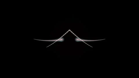 Glowing Lines Forming Geometric Shapes in Dark. Stock Footage 329466764