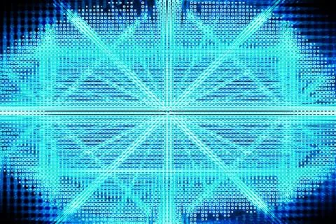 Glowing Lines Stock Illustration