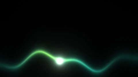 Glowing lines move through darkness with soft light Stock Footage 338278335