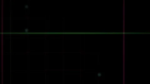 Glowing Lines Moving Fast on a Dark Grid Background for Futuristic Technolo.. Stock Footage 343704948