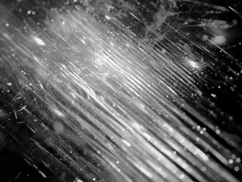 Glowing lines in space computer generated abstract black and white intensity  Stock Illustration