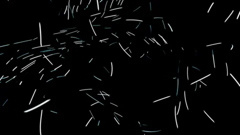 Glowing lines spinning around Stock Footage 128706408