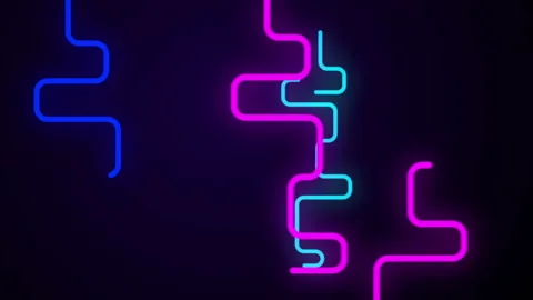 Glowing lines streaming across the screen Stock Footage 183047384