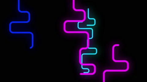 Glowing lines streaming across the screen Stock Footage 183518838