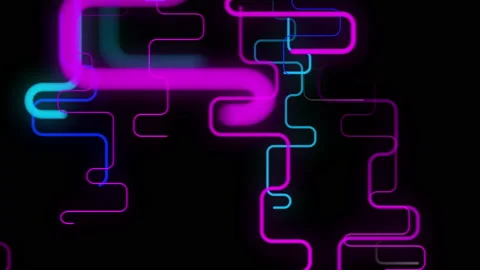 Glowing lines streaming across the screen Stock Footage 183519211