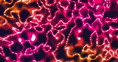 Glowing liquid. Abstract Fluid Animation Orange pink Color Flowing Wavy Smo.. Stock Footage 224920269