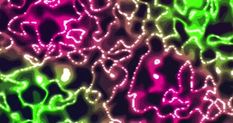 Glowing liquid. Abstract Fluid Animation Pink green Color Flowing Wavy Smoo.. Stock Footage 224921041