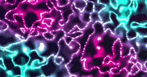 Glowing liquid. Abstract Fluid Animation Pink sky Blue Color Flowing Wavy S.. Vídeos de archivo 224921467