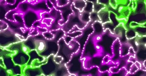Glowing liquid. Abstract Fluid Animation purple green Color Flowing Wavy Sm.. Stock Footage 224921908