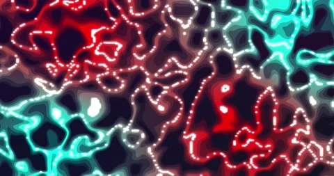 Glowing liquid. Abstract Fluid Animation red sky blue Color Flowing Wavy Sm.. 스톡 동영상 224921910